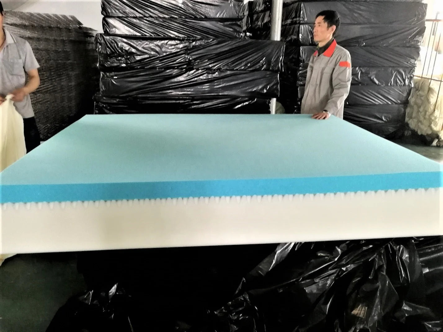 Medium Firm Gel Luxury Roll Compressed Memory Foam Mattress With Removable Cover