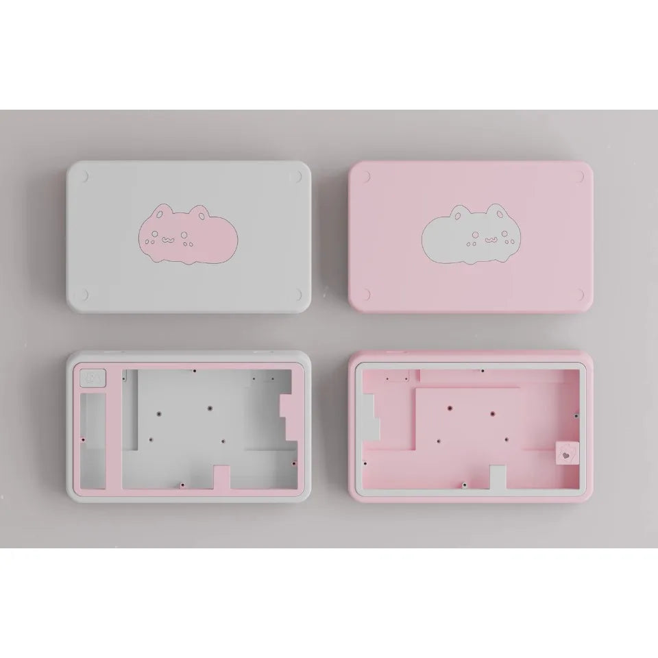 Cute Cat Split Mechanical Keyboard Kit Wireless Tri-mode GASKET Hot-Swap RGB Ergonomic Custom Aluminum Split Gaming Keyboard