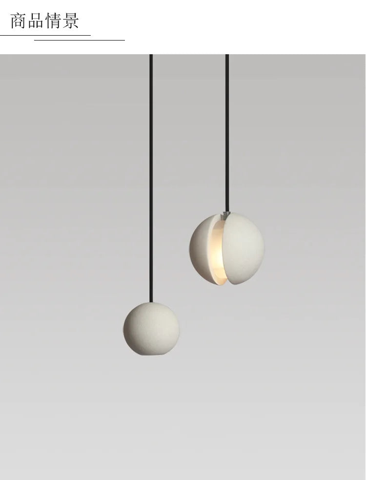 Chandelier Modern Chandelier Modern LED Concrete Ball Pendant Light Minimalist Mini Globe Cement Chandelier Home Decor