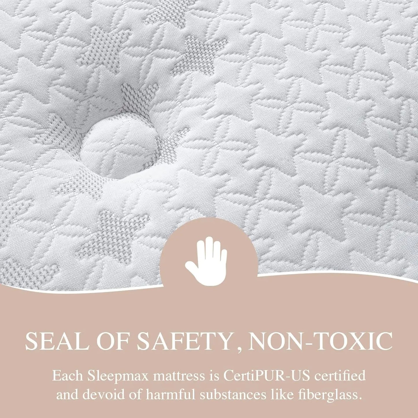 King Size Mattress 14 Inch Hotel-Collection Hybrid Mattress Deep Sleep Pain Relief- Extra Lumbar&Hip Support--Mattress in a Box