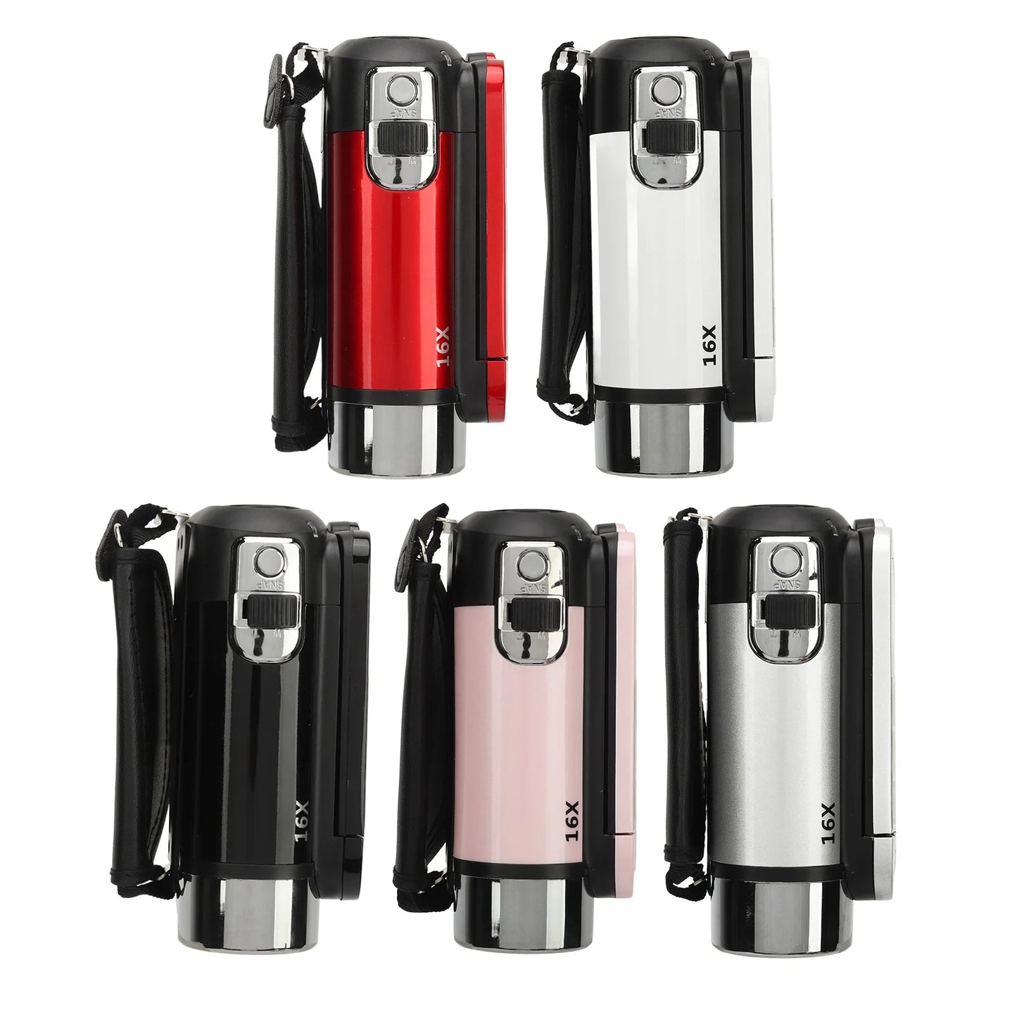 1080P HD 16MP Digital Camera 2.4 Inch Rotatable Screen Camcorder 16X Zoom HD Anti-shock Video Recorder with Fill Light