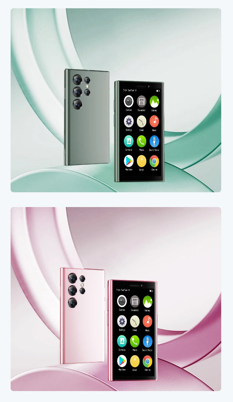 SERVO S26 Mini 3G Smartphone Android 9.0 System 2 SIM Cards 2GB+16GB Play Store Face Unlock WiFi Hotspot 3.0" Small Smart Phones