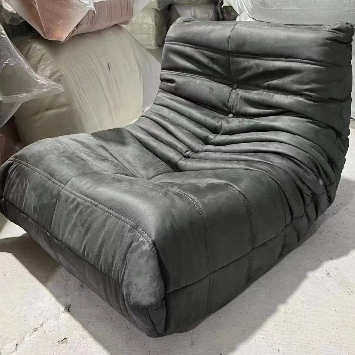Bean Bag Chair for Adults Fireside Chair Comfy Lazy Floor Sofa Single Seat Sofa Armless Couch for Living Room Bedroom Apartment
