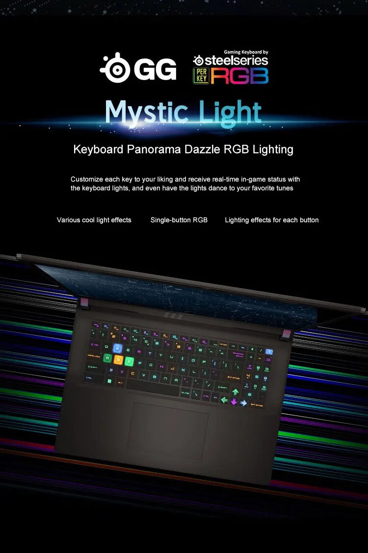MSI Titan GP78HX Gaming Laptop 17 Inch 2.5K 240Hz IPS Screen Notebook i9-13980HX 16GB 1TB RTX4080 Computer Ultra Gaming Netbook