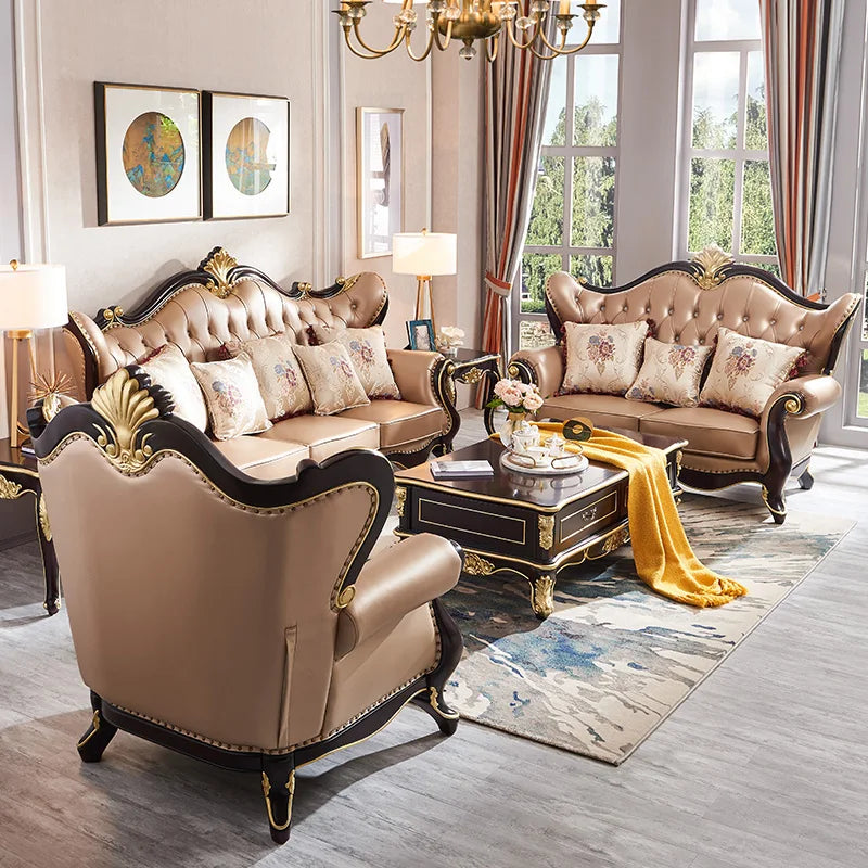 Antique living room sofa Royal part sofa Classic European sofa cover