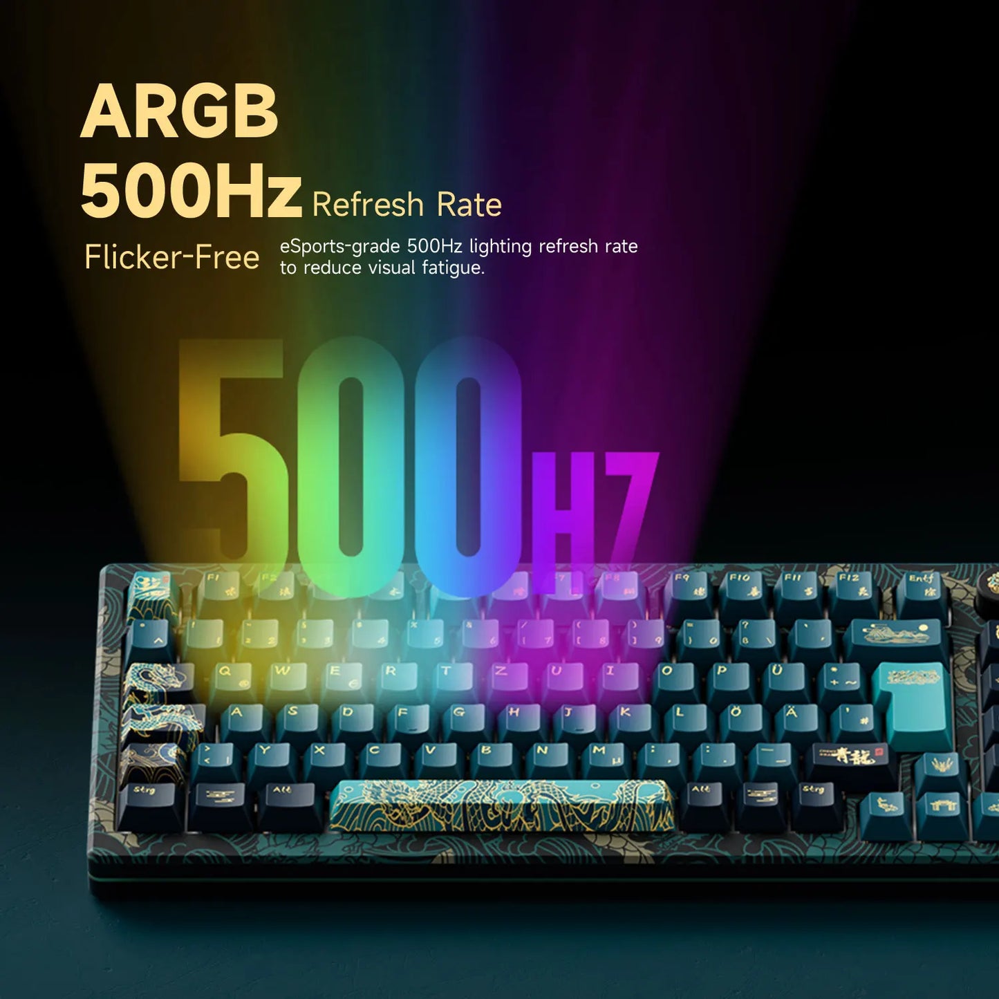 Akko MOD007 HE Year of Dragon Rapid Trigger Mechanical Keyboard 75% Magnetic Switch RGB 8K Polling Rate RT0.01mm Gaming Keyboard