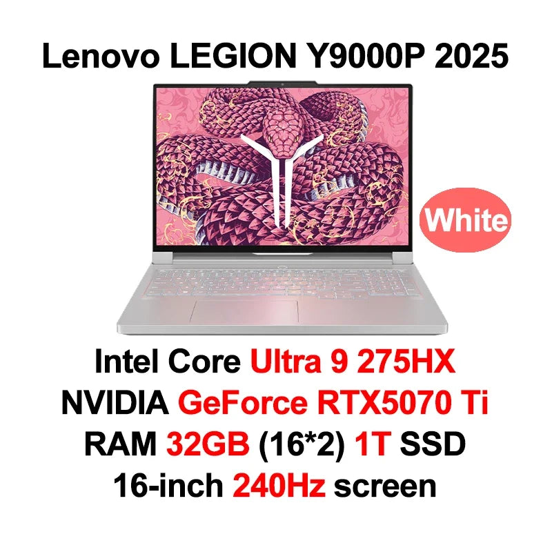2025 Lenovo LEGION Y9000P E-sports Gaming Laptop GeForce RTX 5070 /5080 Ultra9 275HX RAM 32GB 1T SSD 16-inch Gaming Notebook PC