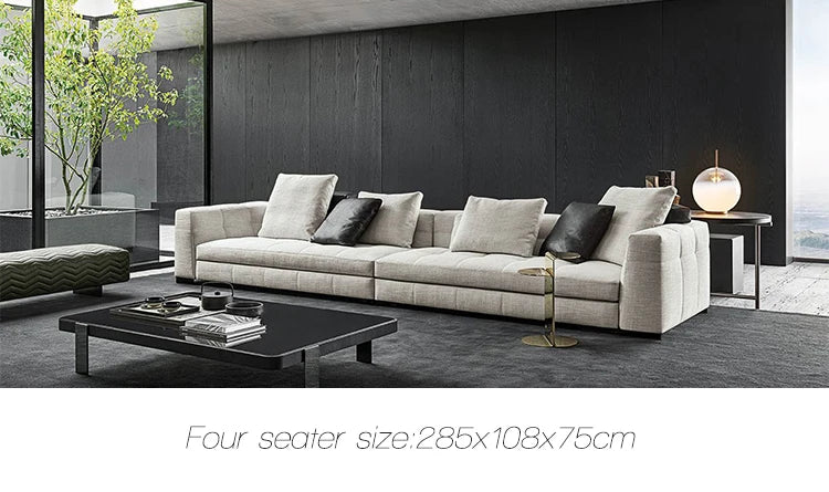Italian Modern Sectional living room sofa set leather corner office sale