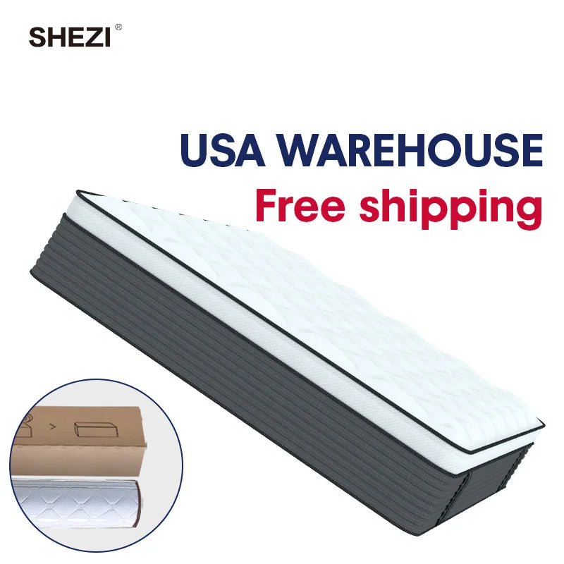 SHEZI Factory's Best Comfortable Soft Memory Foam Mattress Box Spring for Bedroom Use Factory-Compressed
