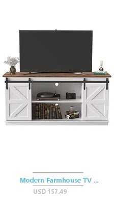 TV Stand Cabinets Drawers Entertainment Center Luxury Minimalism Practical Up to 85" Shelf Open Storage Circu Connect Power