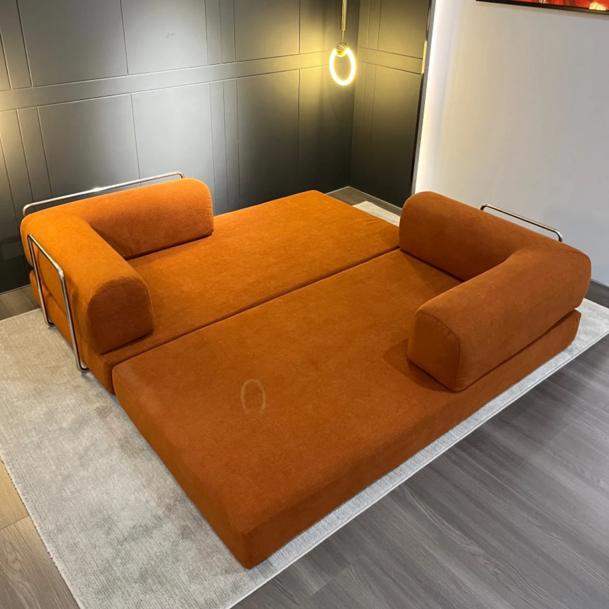 2025 New EU Warehouse Vacuum Compression Sofa 200*100*70cm Sofa Bed Corduroy Jacket Removable Placement 5-7 Days Delivery