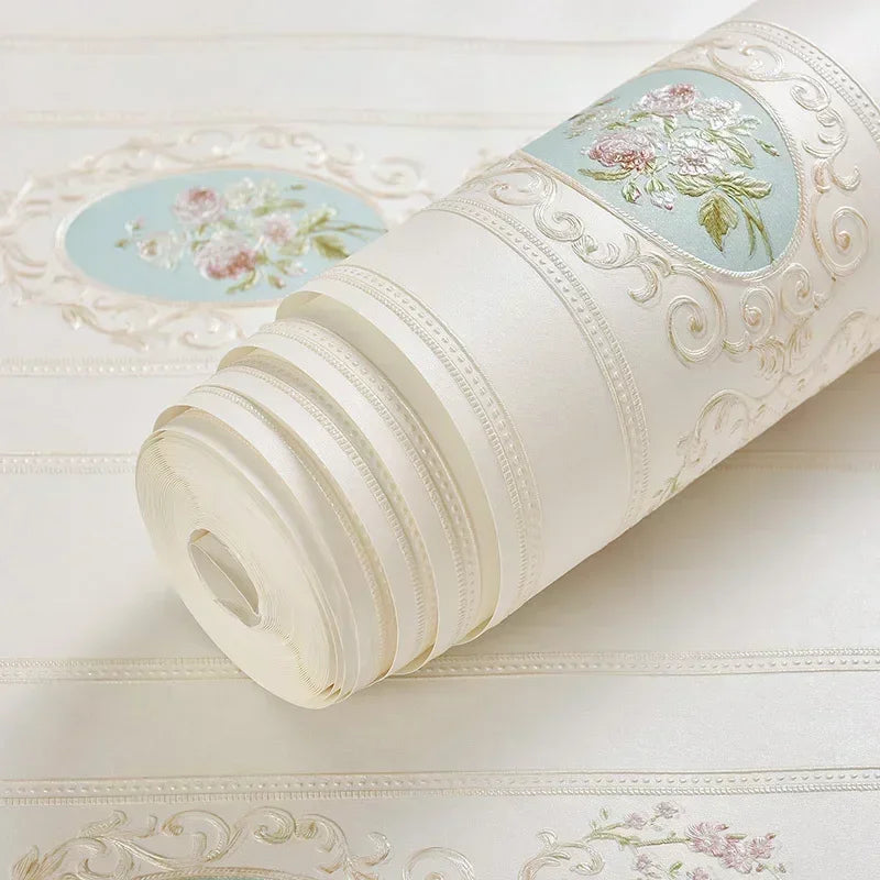 Floral Wallpaper Self-adhesive Warm Girl Bedroom 3d Thickening Wall Decoration Stickers Living Room Restaurant Sofa Background