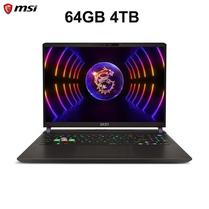 MSI Titan GP78HX Gaming Laptop 17 Inch 2.5K 240Hz IPS Screen Notebook i9-13980HX 16GB 1TB RTX4080 Computer Ultra Gaming Netbook