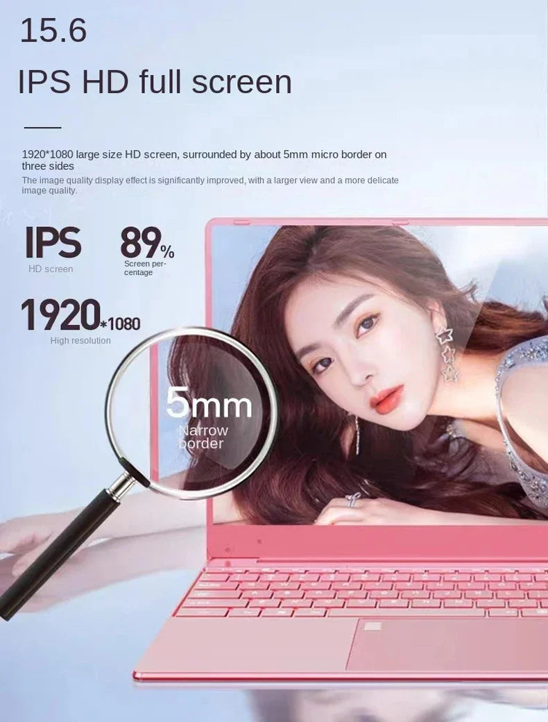 Windows 10 11 Pro Office Entertainment At Ease15.6 Intel Celeron N5095 Ram 16GB Rom 256GB 512GB 1TB SSD Dual WiFi Narrow Bezel