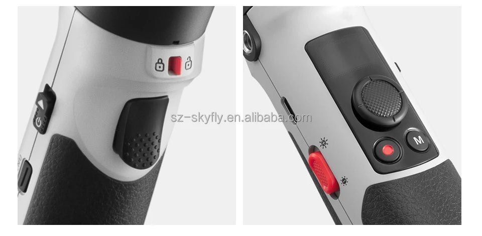 M2S 3-Axis Mirrorless Cameras Gimbal Handheld Stabilizer for Sony Canon Action Compact Camera Smartphones Vlog