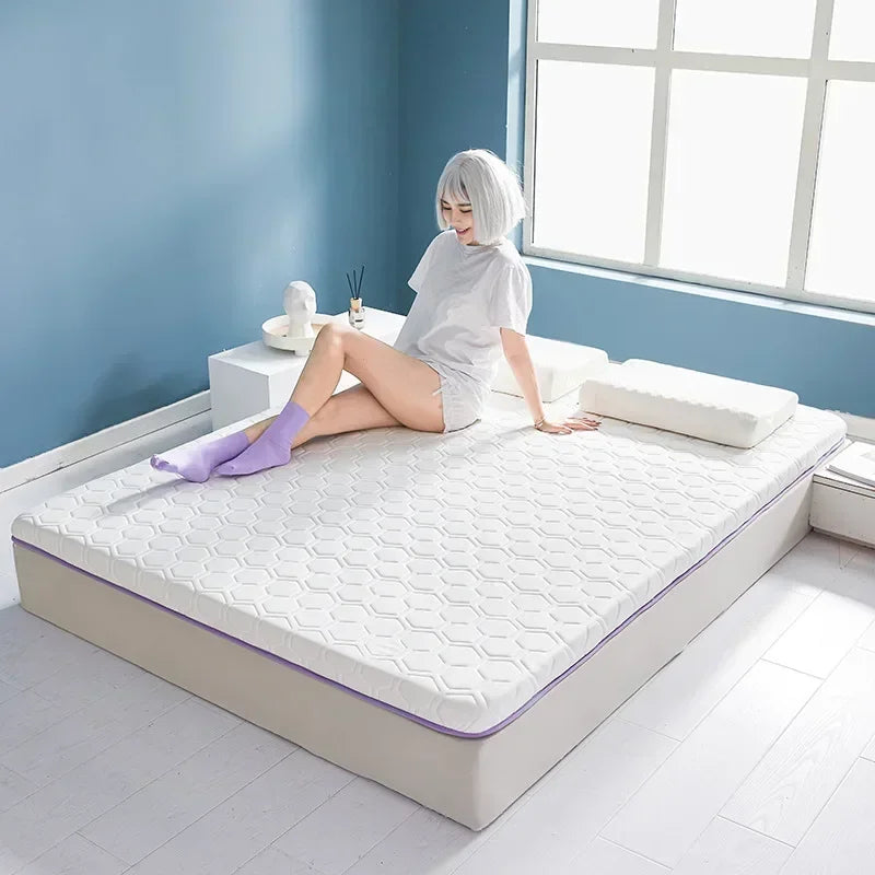 Foldable Natural Latex Mattress for Double Single Bed King Size Mat In Dormitory Hotels Bedroom Furniture Household Thickened