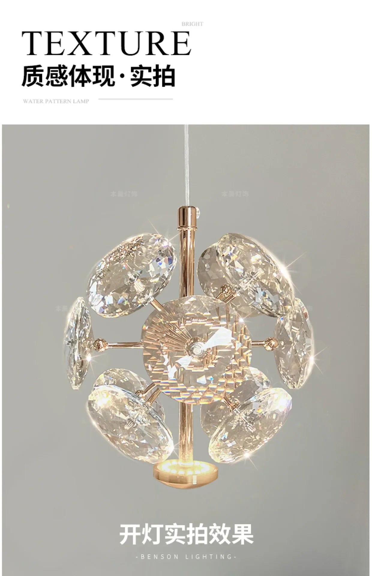 Modern K9 Pure Crystal Bedside Small Chandelier Light Lluxury Crystal Wall Lamp Corridor Ceiling Lamp Bar Decoration Noble Lamps