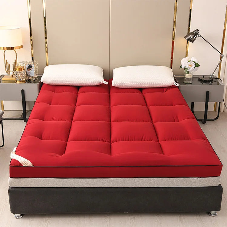 Summer thickening tatami mattress Feather down soft mattress foldable futon folding soft mattresses