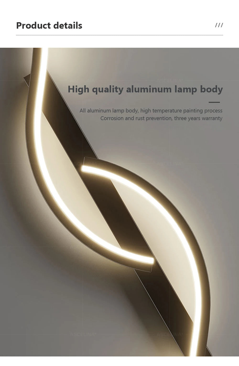 LED Wall Lamp 60/80/100CM Smart Remote Control Adjustable Color Temperature Brightness Bedroom Bedside Living Room Wall Sconces