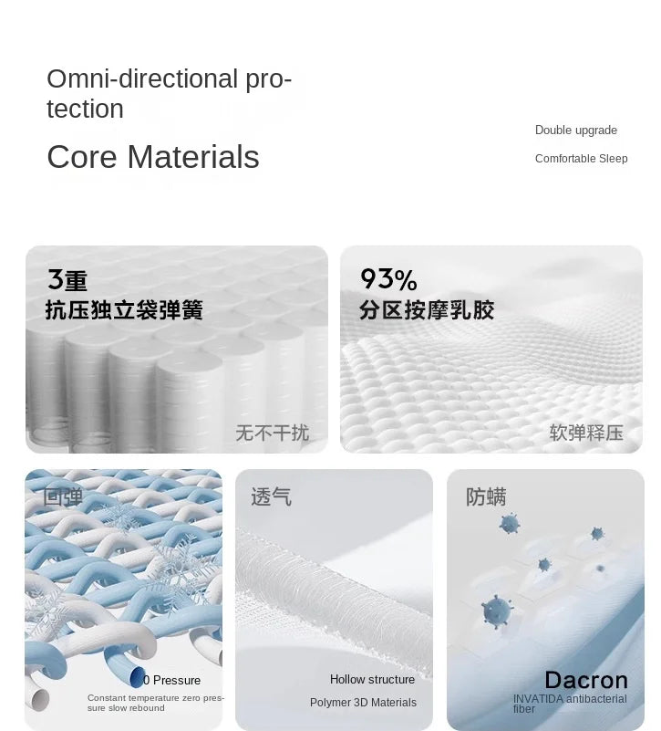 Mattress mattress independent bag spring natural latex cushion household 20cm thick 30cm