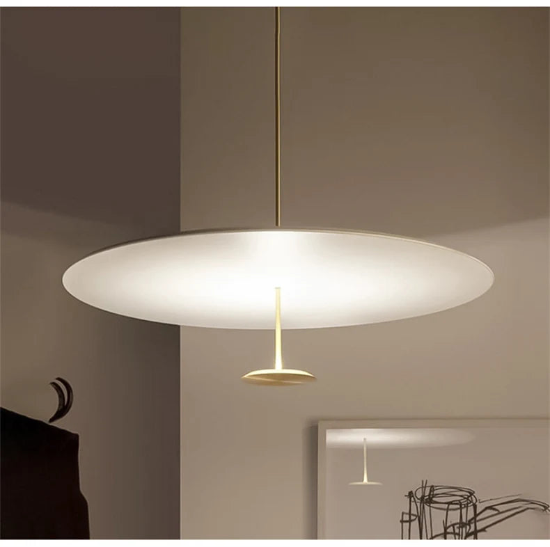 Minimalist Pendant Lights Gold Black Suspension Luminaire Hanging Lamp for Living Room Ring Lights