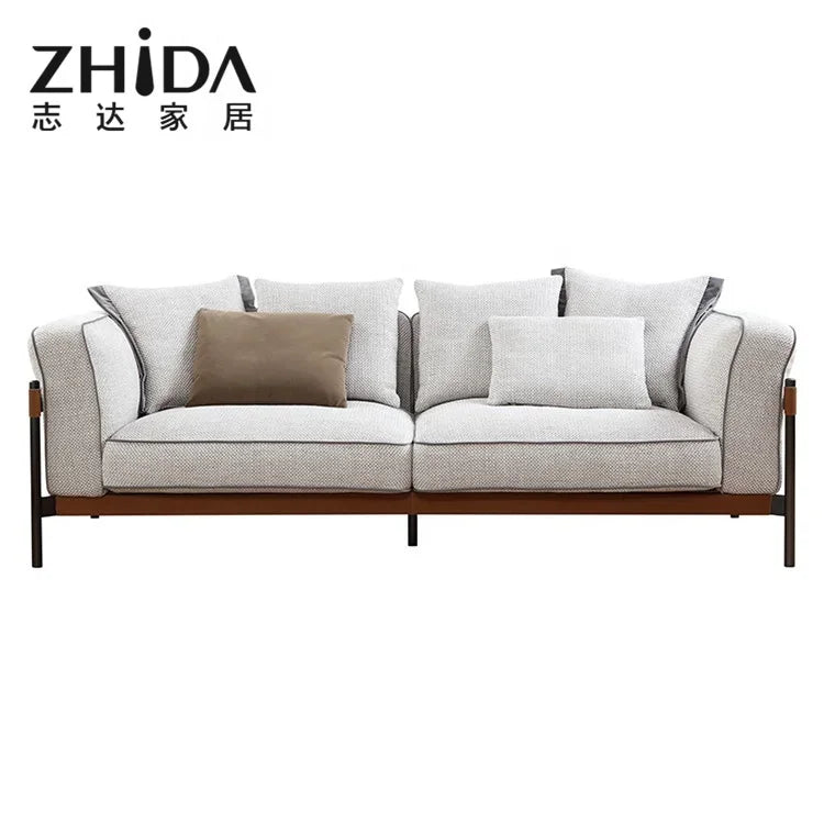 Custom Good Quality White Fabric Sectionals Sofas Living Room Furniture For Sale