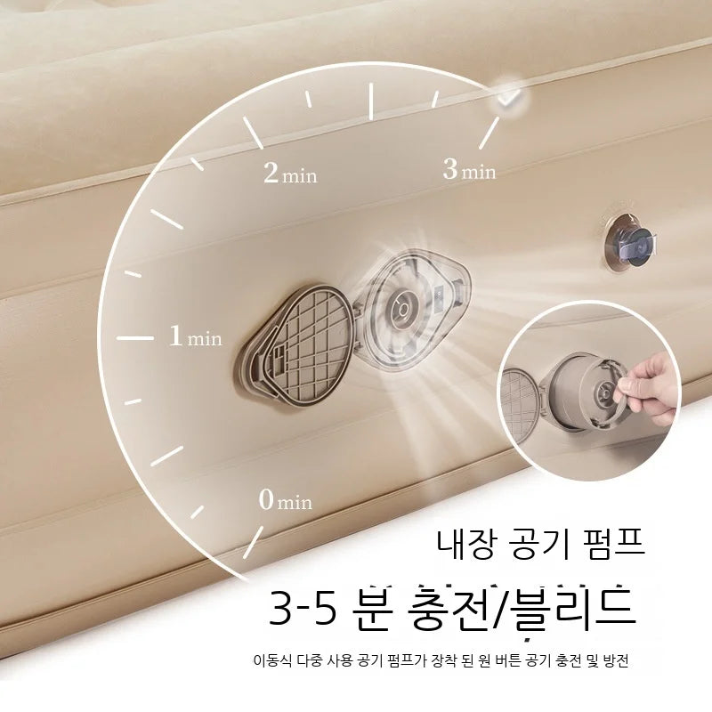 Lohascamping double Self-inflating Mattress Thick 40cm Compact Folding Camping Mattress Sleeping Bed Pad Air bed Mat floor