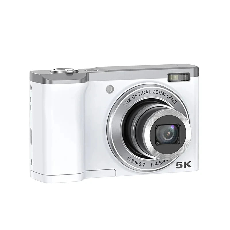 5K Digital Cameras Professional Camcorder 10X Optical Zoom 56MP Front and Rear Camera Ultra Bright Flash Camera Household Camera