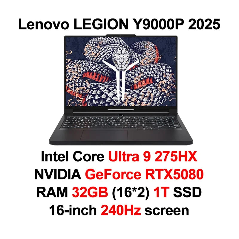 2025 Lenovo LEGION Y9000P E-sports Gaming Laptop GeForce RTX 5070 /5080 Ultra9 275HX RAM 32GB 1T SSD 16-inch Gaming Notebook PC