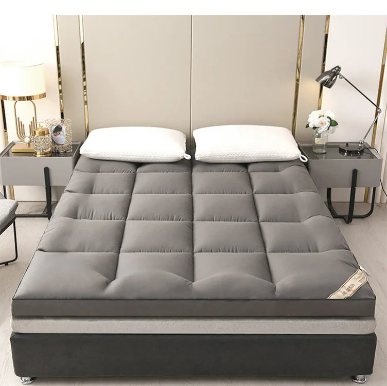 Summer thickening tatami mattress Feather down soft mattress foldable futon folding soft mattresses