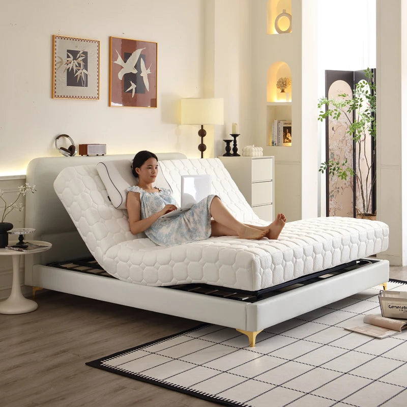 ODM OEM China Made Adjustable Latex Mattresshead and Foot Adjustable Memory Foam Mattress, Wireless Remote Control Foam Mattress