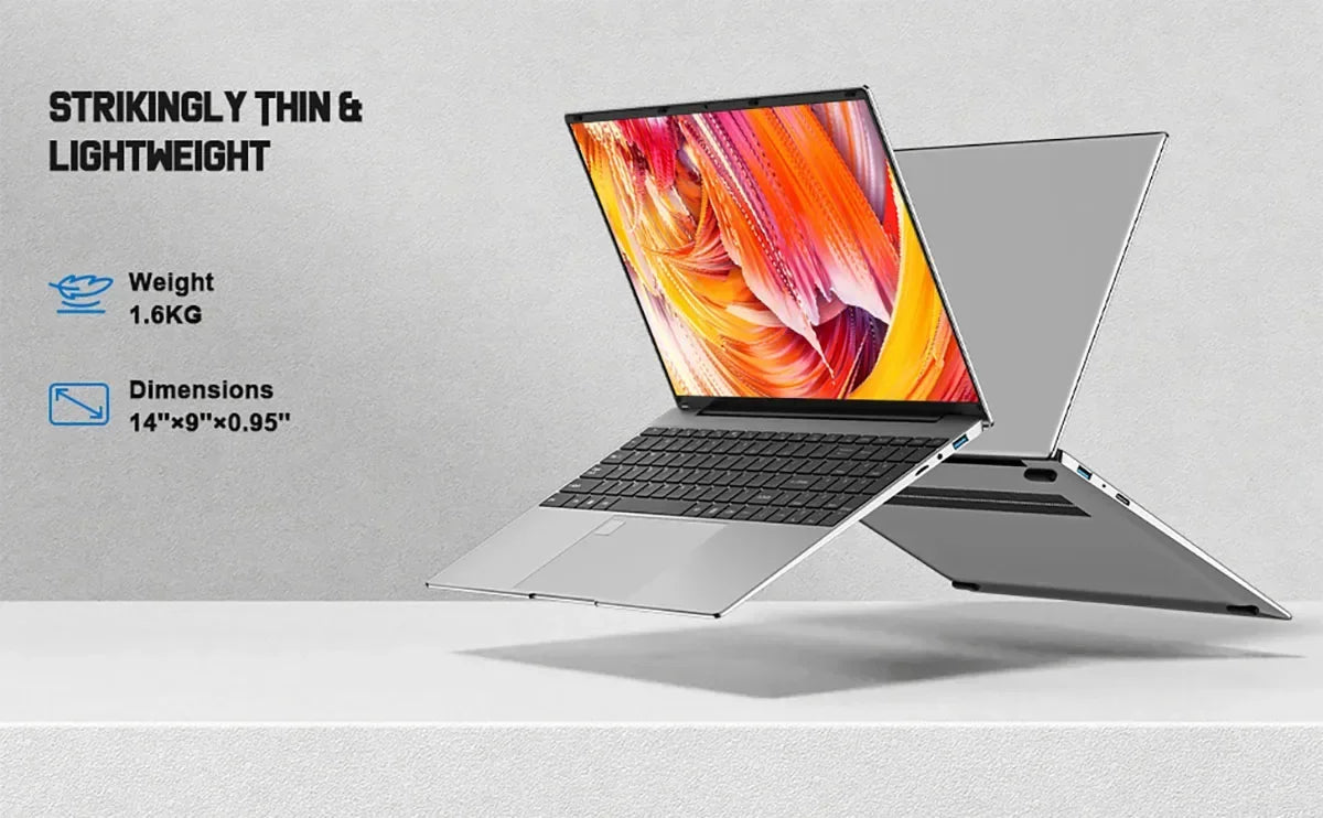 2025 Laptop 15.6 Inch 32GB Ram DDR4 2048GB SSD Windows 11 Notebook Pc Gamer Intel N5095 Office Computer WIFI Backlit Fingerprint