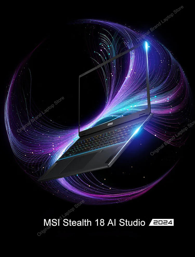 2024 MSI Stealth 18 AI Studio Gaming Laptop 18 Inch 4K UHD 120Hz MiniLED Screen Netbook Ultra 9-185H 32GB 2TB RTX4090 Notebook