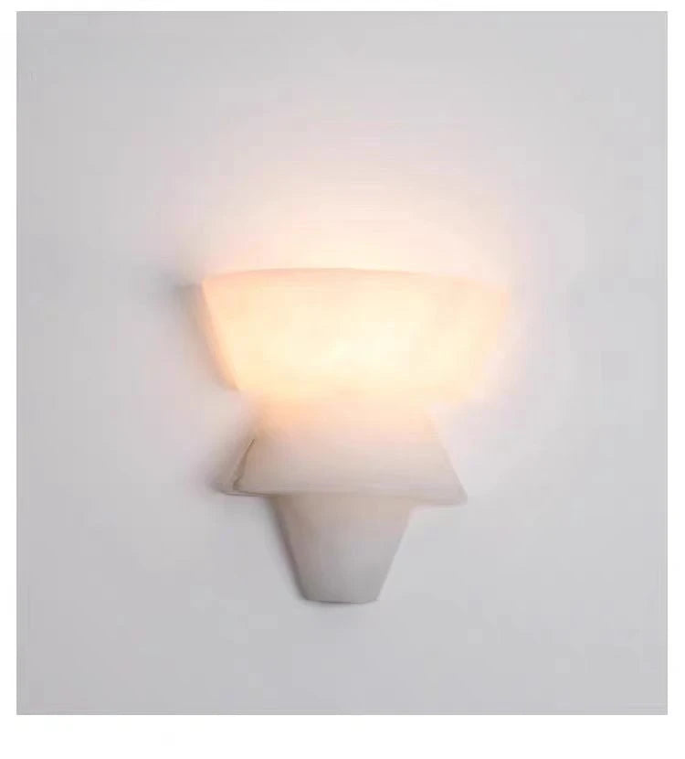 Spanish Marble Wall Lamp Modern Luxury LED Wall Light Creative Living Room Bedroom Corridor Bathroom Villa Wall Decor G9 Bulb