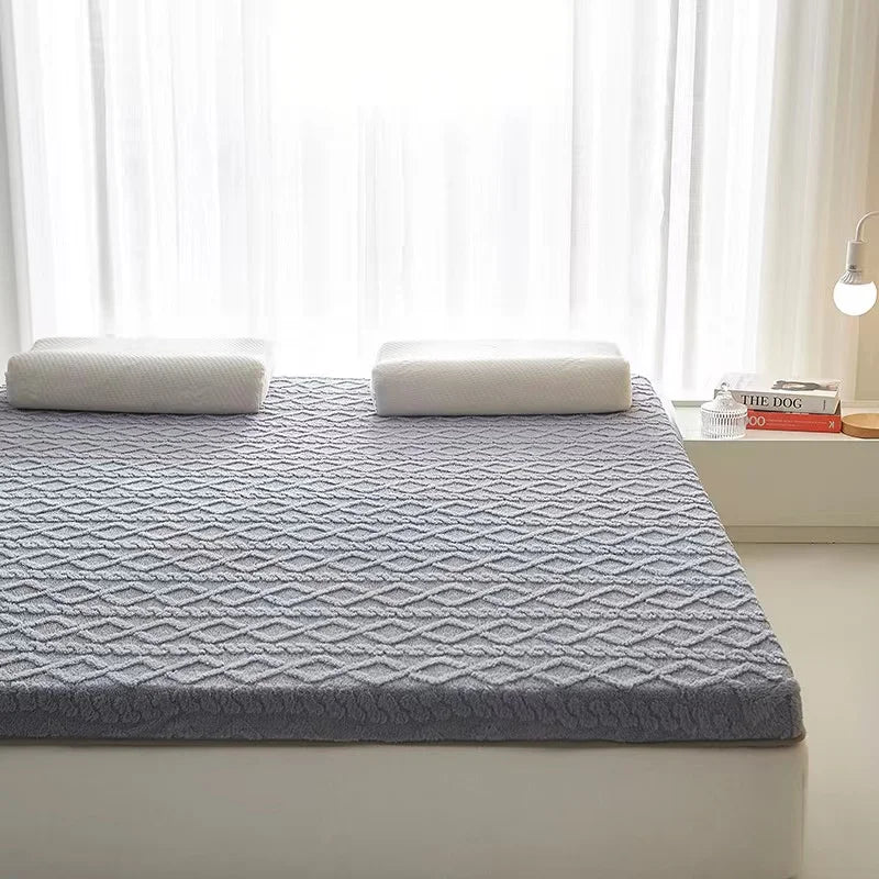 Thick Velvet Mattress Single Double Size Sponge Mattress Cushion Mat Soft Tatami Sleeping Pad