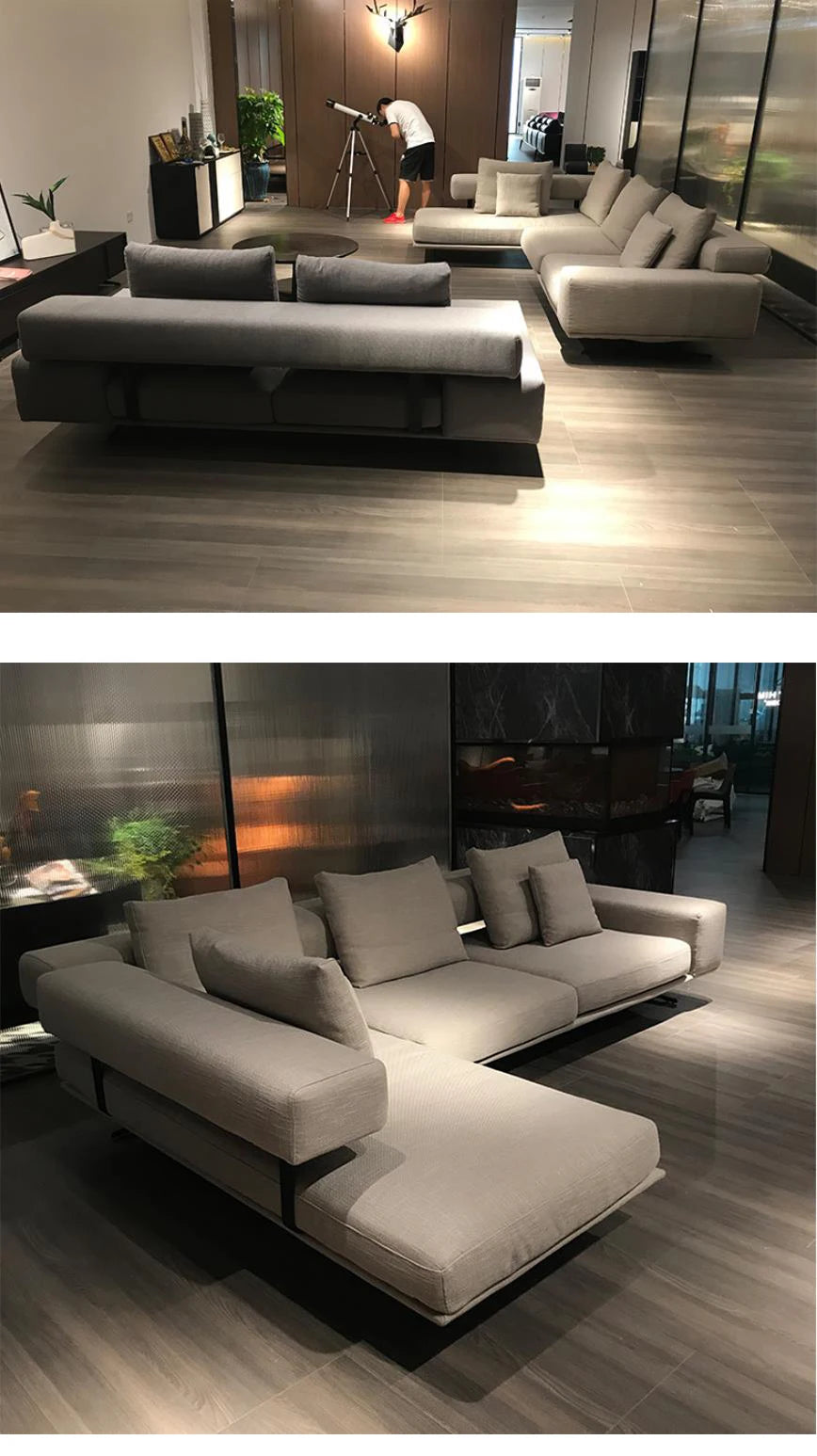 Living Room Furniture Recliner Feather Leather Sofa Sets Sectional Sofa Set