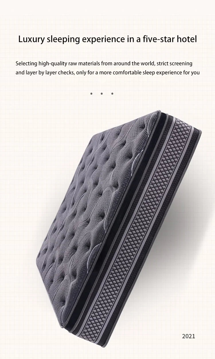 Luxury Hybrid Queen Bed Mattress Breathable Rolled Mattress in a Box Home Furniture for Villa & Hotel