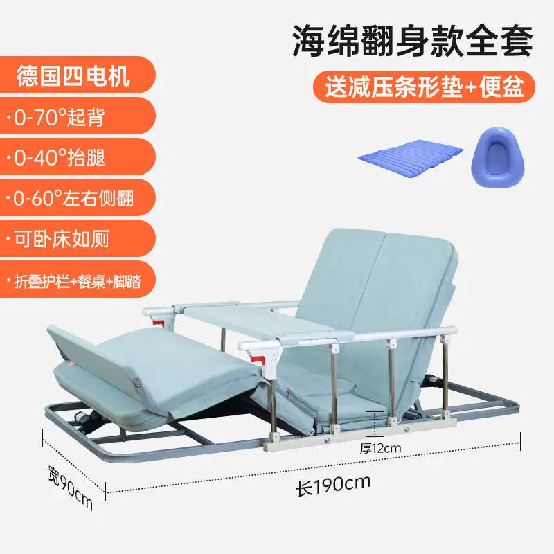 Electric Nursing Mattress for Elderly Bedridden - Auto - Rollover Assist in Standing Up Lift - Bed Function Ideal Tatami FYMS