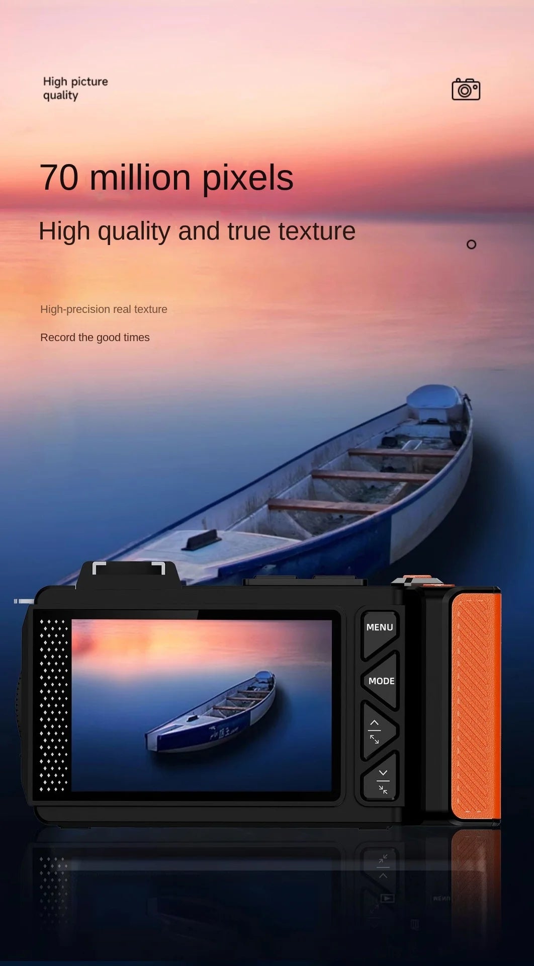 D100 4K HD 70 Million DSLR Digital Camera Recording Function, Supports WIFI, Night Camera Function, Autofocus Digital Camera