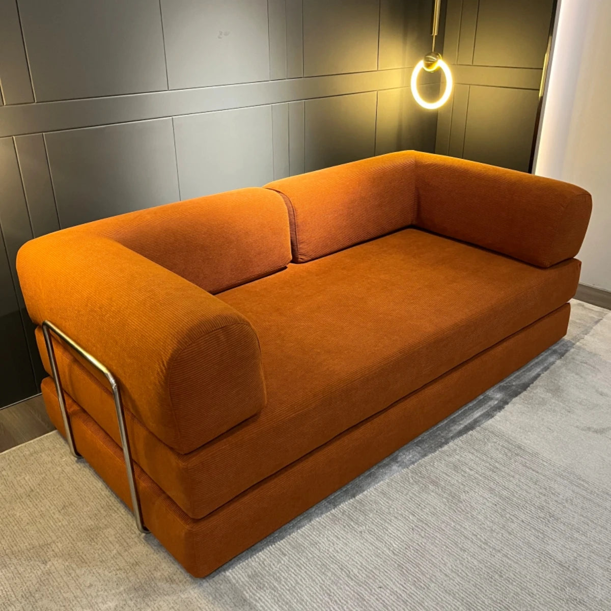 2025 New EU Warehouse Vacuum Compression Sofa 200*100*70cm Sofa Bed Corduroy Jacket Removable Placement 5-7 Days Delivery