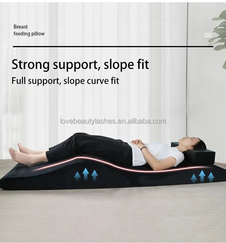 Curved Spa Mattress Anatomical Mattress Wave Foam Sponge Lash Bed Mattress Topper Eyelash for Lash Bed