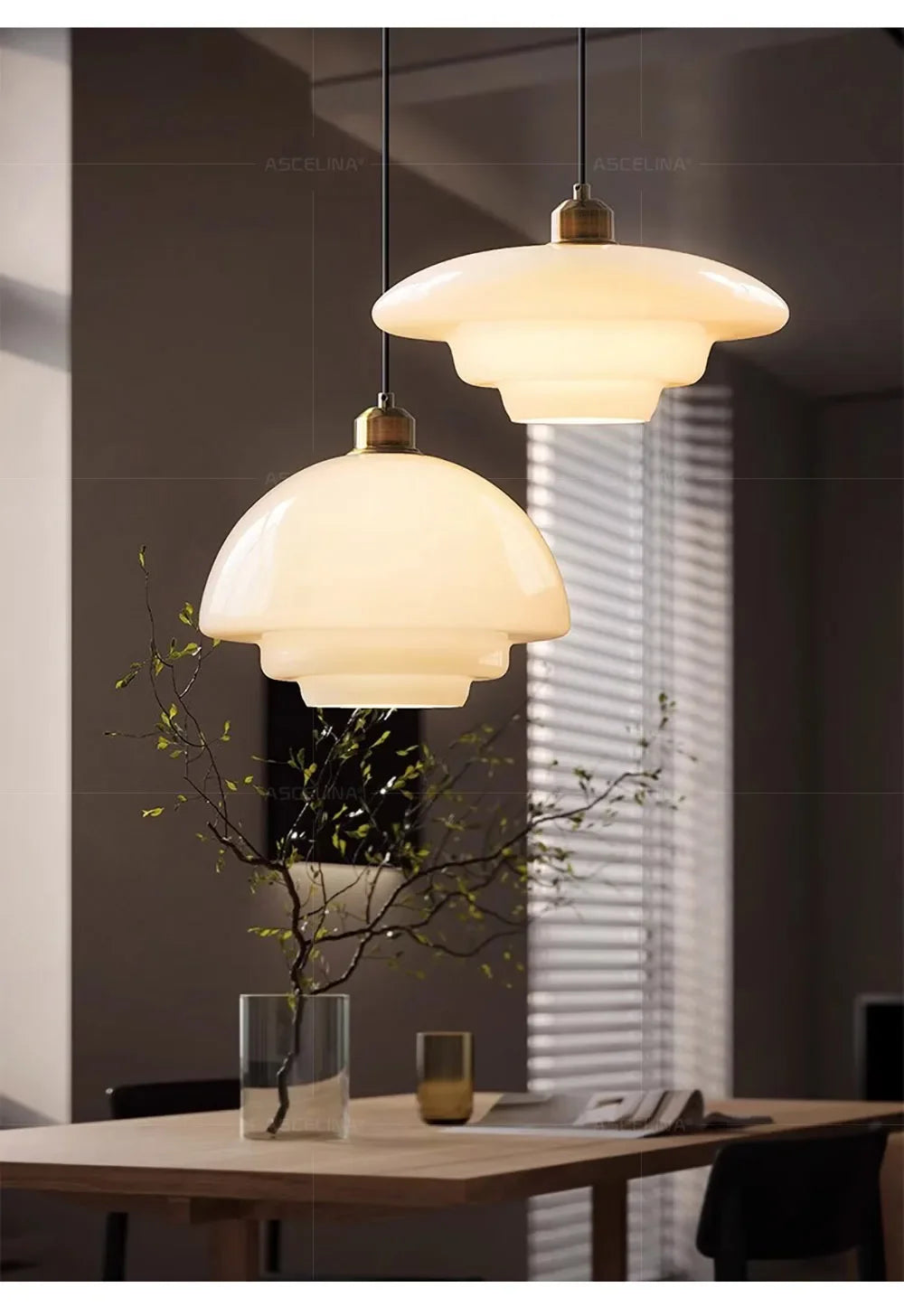Nordic Glass Pendant Lamp Art Decorative Dinning Room Lamp Kitchen Island Bedrrom Bedside LED E27 Modern Light Fixtures