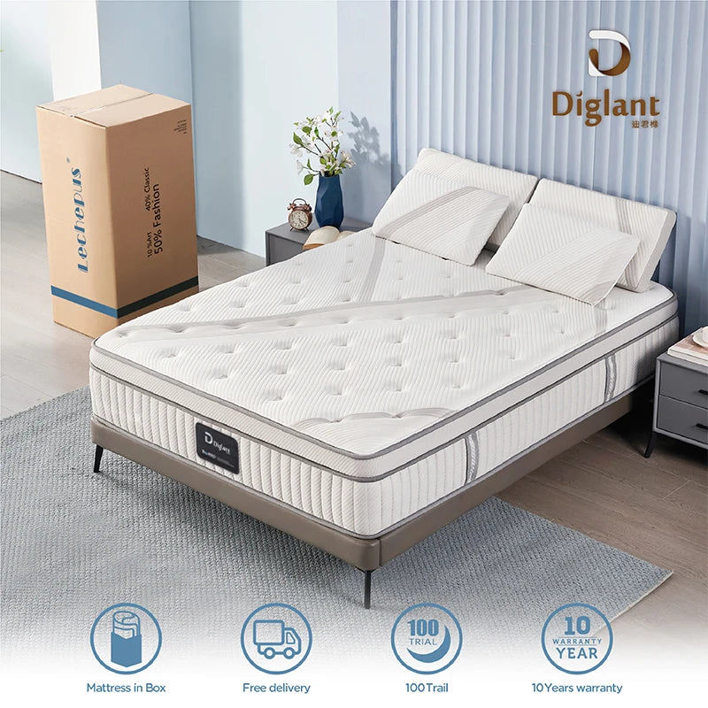 Hybrid Mattress 14 Inch Memory Foam Pocketing Spring Mattress