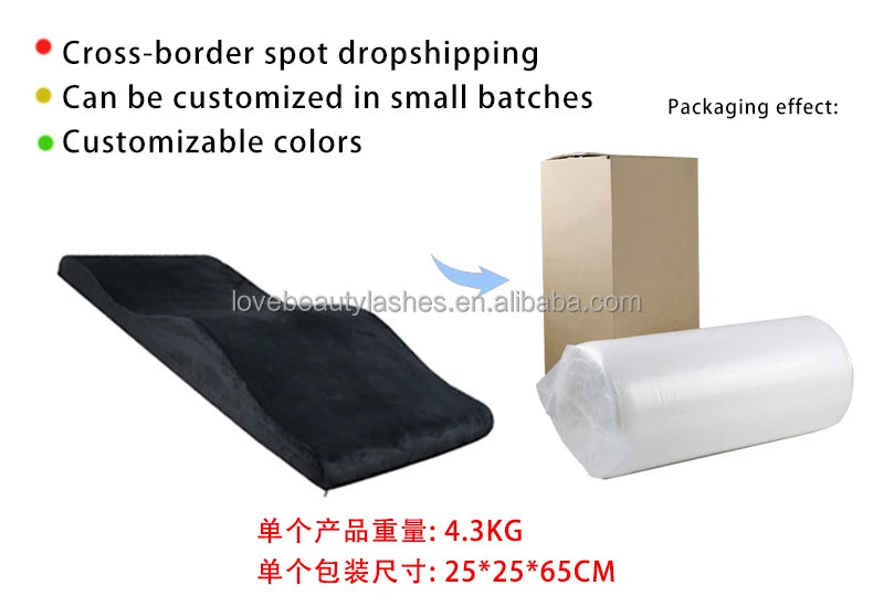 Curved Spa Mattress Anatomical Mattress Wave Foam Sponge Lash Bed Mattress Topper Eyelash for Lash Bed