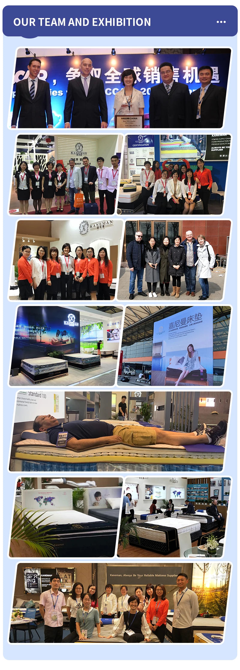 Import Luxury Hotel Queen king Size Custom Mattress 35cm Compress Memory Foam the Best Pocket Spring Mattress From Supplier