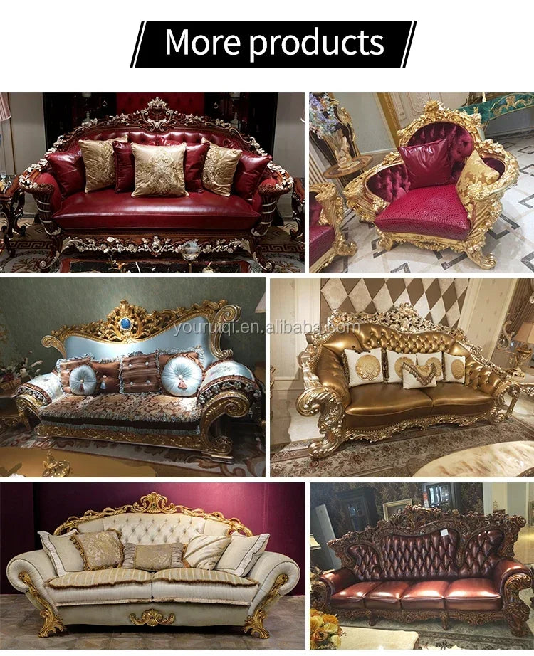 Elegant Style Arabic Couch Furniture Lounge Chair Living Room Sofa Set
