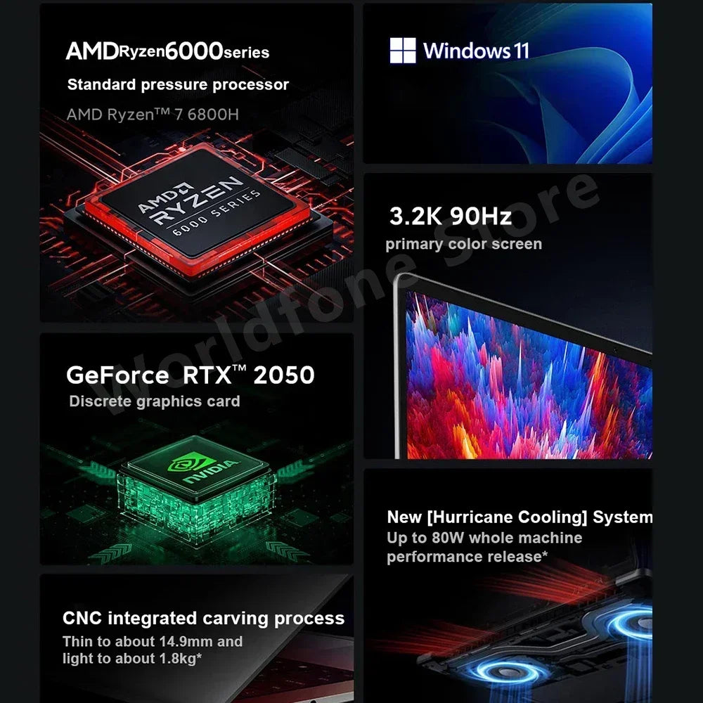 Xiaomi Laptop Redmi Book Pro 15 Ryzen R7-7840HS/R7 6800H 16G RAM 512G/1T 15.6Inch 3.2K 120Hz New Mi Notebook