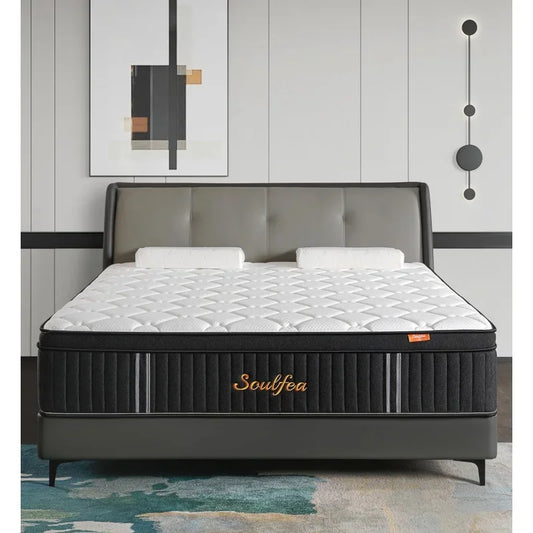 Size ,12 Inch Hybrid Full Mattress in a Box with Memory Foam & Individual Pocket Spring for Edge Support,Pressu