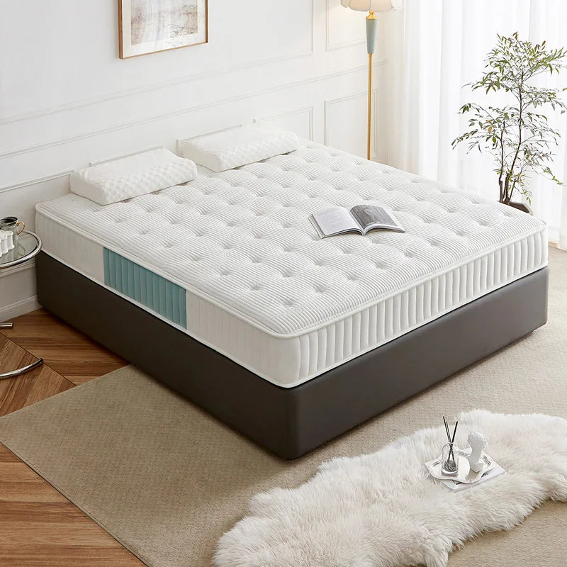 117008I Quanu Comfortable Soft King Size Customization Bedroom Latex Mattress Home Mattresses