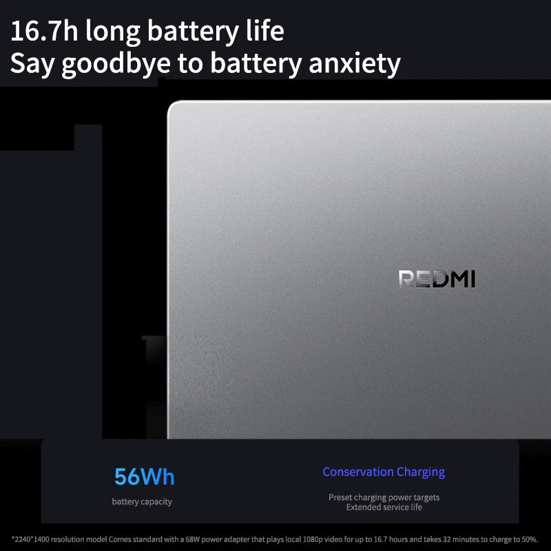 Xiaomi Laptop REDMI Book 14 2025 14" 2.2K Screen Dolby VISION ATMOS Xiaomi Hyper OS Connect New Intel Core 5-210H Notebook PC